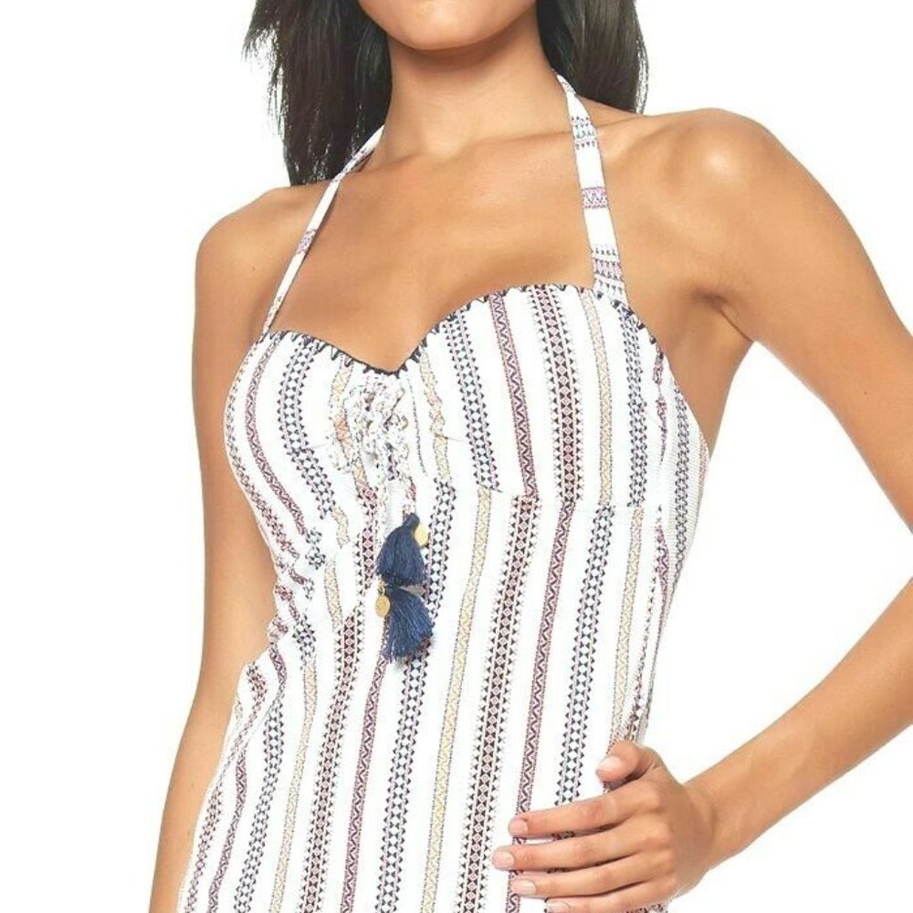 Jessica Simpson L Striped Texture Underwire Padded